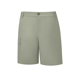 【ATUNAS 歐都納】女款彈性休閒五分短褲(A1PA2313W灰綠/吸濕排汗/防曬透氣/戶外活動旅遊/素面好搭)