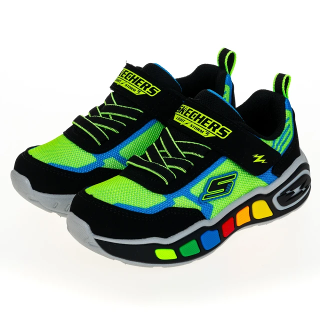 SKECHERSSKECHERS 男嬰童系列 燈鞋 PLAY SCENESKECH FAST(407606NLMBK)