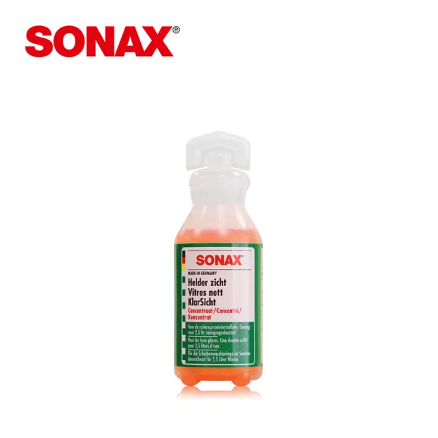 【SONAX】雨刷精 100倍 超濃縮 25ml(100倍 超濃縮雨刷精 輕巧瓶)