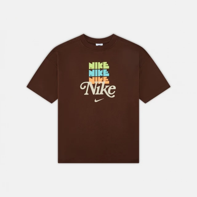 NIKE 耐吉 上衣 大童 女童 短袖上衣 運動 G NSW DF SS TEE OS GCEL 可可 HM4592-259