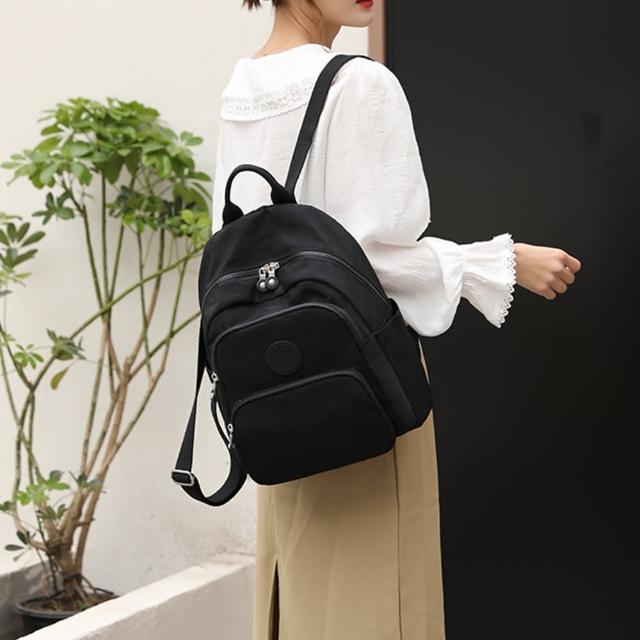 【LEESA】母親節禮物 防潑水女後背包\尼龍後背包\後背包\防水後背包\輕量後背包\韓國後背包\日系後背包\書