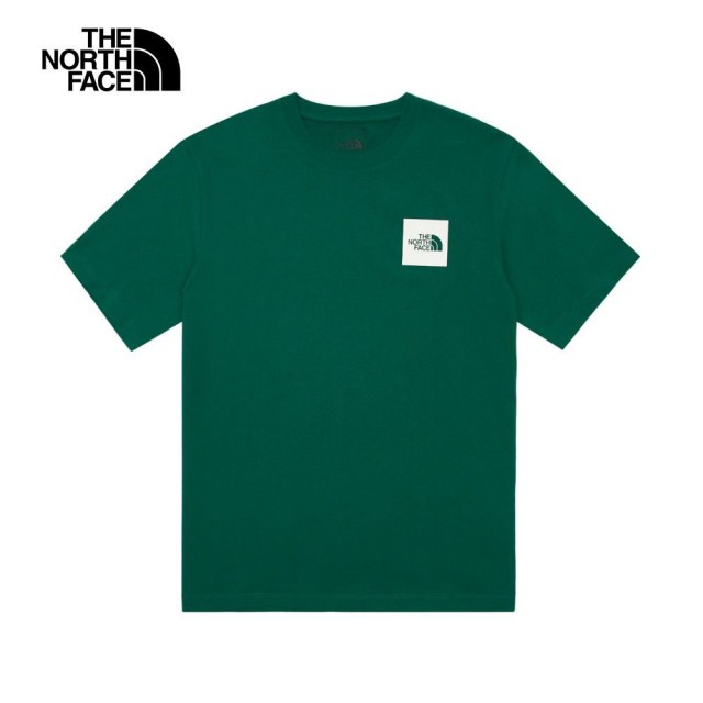 【The North Face】TNF 北臉 短袖上衣 休閒 M BTS S/S RLX TEE - AP 男 女 綠色(NF0A8AT2NL1)