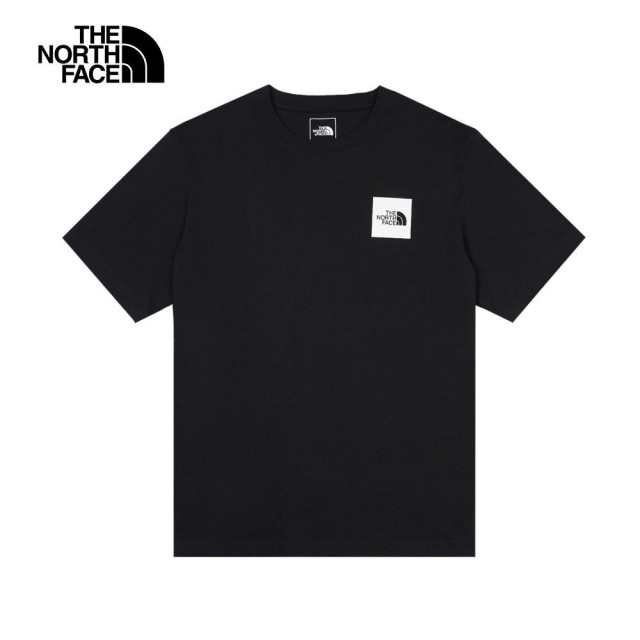 【The North Face】TNF 北臉 短袖上衣 休閒 M BTS S/S RLX TEE - AP 男 女 黑色(NF0A8AT2JK3)