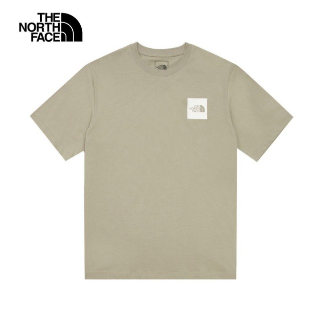 【The North Face】TNF 北臉 短袖上衣 休閒 M BTS S/S RLX TEE - AP 男 女 灰綠(NF0A8AT21I4)