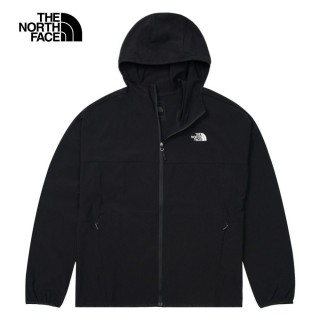 【The North Face】TNF 北臉 防潑水防曬防風外套 W NEW ZEPHYR WIND JACKET - AP 女 黑色(NF0A7WCPJK3)