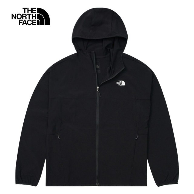 【The North Face】TNF 北臉 防潑水防曬防風外套  W NEW ZEPHYR WIND JACKET - AP 女 黑色(NF0A7WCPJK3)