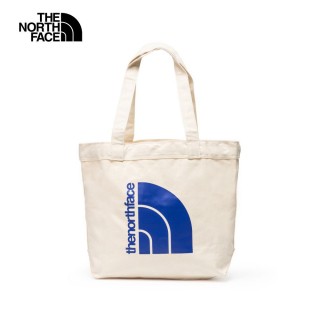 【The North Face】TNF 北臉 休閒 帆布 側揹包 COTTON TOTE 男 女 米白(NF0A3VWQVEN)