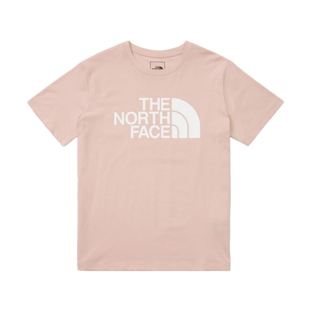 【The North Face】TNF 北臉 休閒 運動 短袖上衣 W FOUNDATION LOGO S/S TEE - AP 女 粉(NF0A89QULK6)