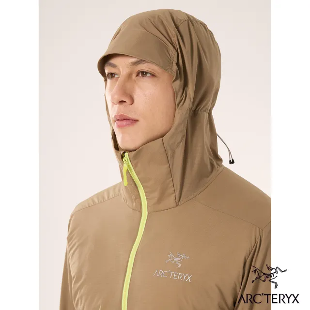 【Arcteryx 始祖鳥】男 Atom SL 化纖外套(帆布棕/喜悅黃)