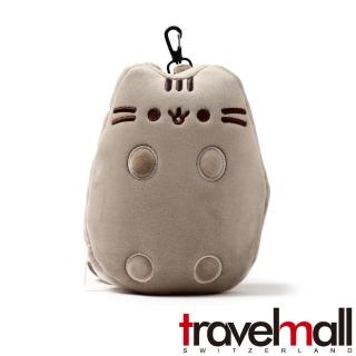 【Travelmall】2IN1多功能旅行舒適枕頭眼罩(胖吉貓)