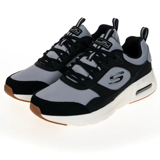 SKECHERS 男鞋 運動系列 SKECH-AIR COURT(232648BKGY)