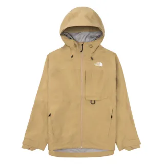 【The North Face 官方旗艦】北面男款卡其色FUTURELIGHT防水透氣連帽衝鋒衣｜89ZJLK5(外套)