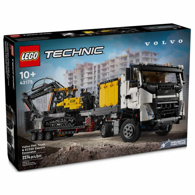 【LEGO 樂高】LT42175 科技系列 - Volvo FMX Truck & EC230 Electric Excavator