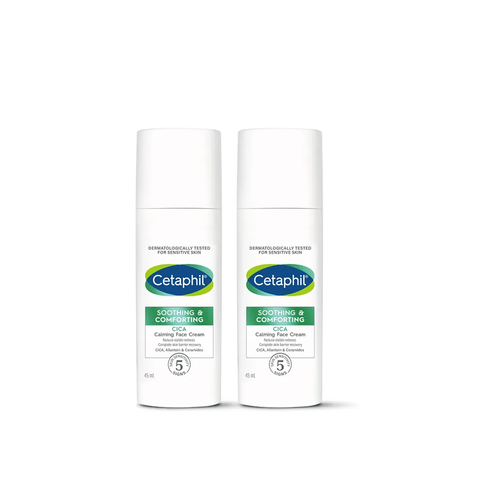 【Cetaphil 舒特膚】官方直營 舒新雪潤B5安心霜 45ml *2入(安心小白瓶)