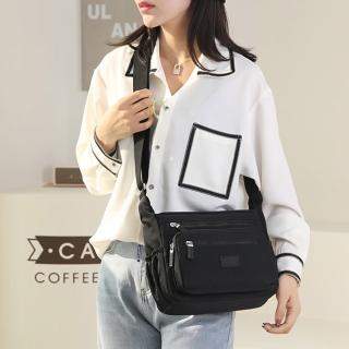 【LEESA】隨身小包\多隔層\尼龍小包\斜揹包\側揹包女\防水包\通勤包\紫色包包