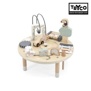 【Tryco】木質探索桌(學習主題 手部肌肉 形狀 音樂 動物 角色扮演)