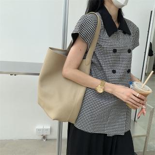 【LEEHER】女生/包包/通勤包/復古包包/皮革包包/單肩包/大容量/大水桶包/肩揹包/腋下包/子母包/