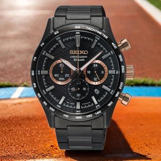 【SEIKO 精工】CS 臺灣獨賣 輪胎紋計時手錶-43mm 禮物 送禮 推薦(SSB475P1/8T63-00Y0U)