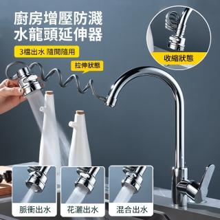 【BOBF】廚房增壓防濺水龍頭延伸器 水龍頭轉接水嘴 水龍頭過濾起泡器