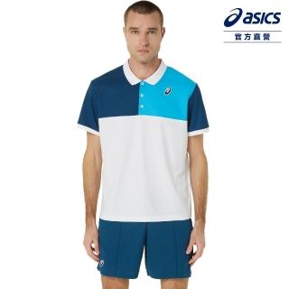 【asics 亞瑟士】POLO衫 男款 海外版 網球上衣(2041A305-107)