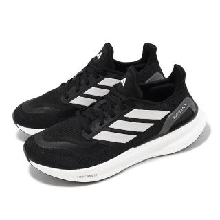 【adidas 愛迪達】慢跑鞋 Pureboost 5 男鞋 女鞋 黑 白 網布 緩衝 運動鞋 愛迪達(IF9191)
