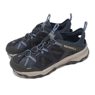 【MERRELL】戶外鞋 Speed Strike LTR Sieve 男鞋 藍 快速扣 抓地 透氣 運動鞋(ML037575)