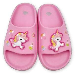 【樂樂童鞋】臺灣製獨角獸厚底拖鞋(童鞋 中大童 女童鞋 嬰幼童鞋)