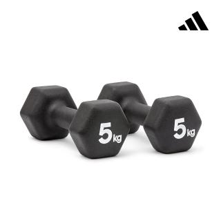 【adidas 愛迪達】六角健身啞鈴(5kg/2入)