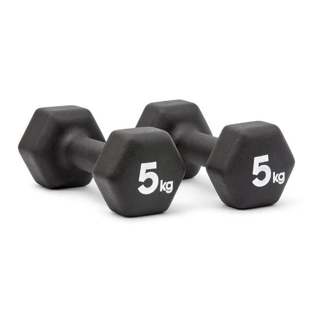 【adidas 愛迪達】六角健身啞鈴(5kg/2入)