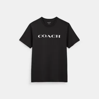 【COACH蔻馳官方直營】經典LogoT恤-黑色(CR035)