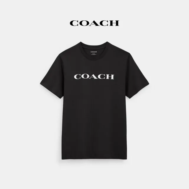 【COACH蔻馳官方直營】經典LogoT恤-黑色(CR035)