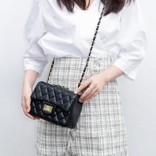 【LEEHER】鏈條包/斜揹包/菱格鏈條包/百搭包包/生日禮物/女生禮物/小香風包包/肩揹包/包包女斜揹包/單肩包