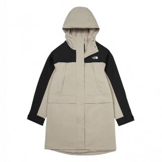 【The North Face】北臉 外套 女款 運動連帽外套 衝鋒衣 防水 透氣 W MOUNTAIN DRYVENT 黑灰 87W35IF