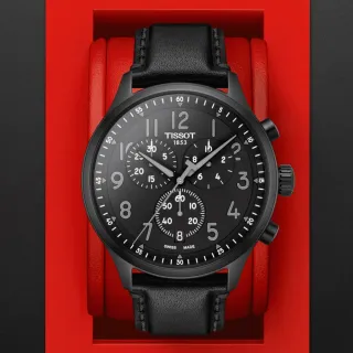 【TISSOT 天梭】CHRONO XL 韻馳系列 三眼計時石英腕錶 618 週年慶 畢業禮物(T1166173605200)