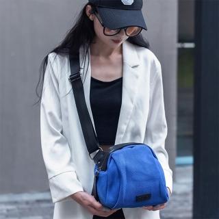 【MoonDy】包包 側揹包 包包女斜揹包 單肩包 尼龍包 網格側揹包 貝殼包 大容量包包 百搭包包 黑色包包