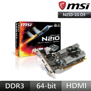 【MSI 微星】N210-MD1G/D3 顯示卡