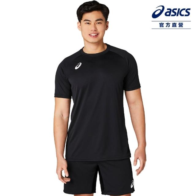 【asics 亞瑟士】短袖上衣 男女中性款 日本版 排球上衣(2053A192-001)