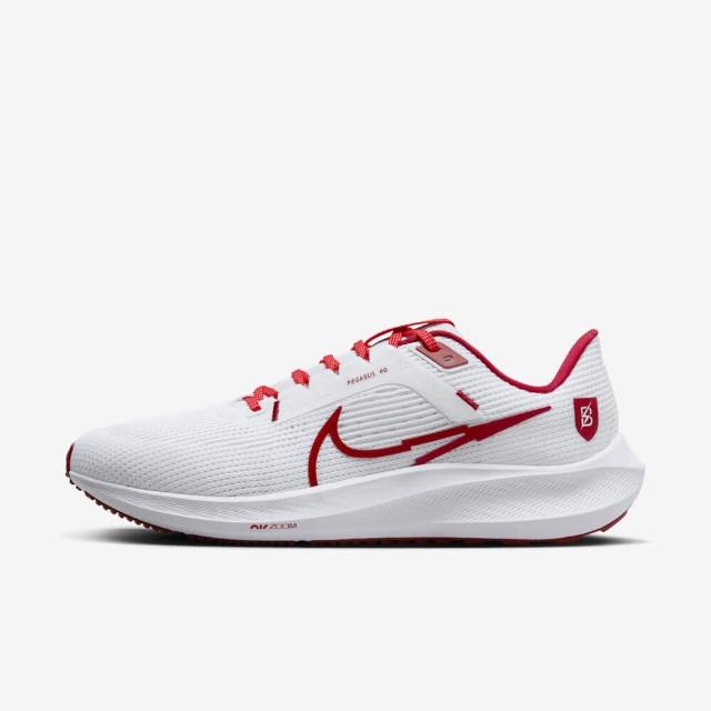 【NIKE 耐吉】Zoom Pegasus 40 Btc 女 慢跑鞋 運動 休閒 輕量 支撐 緩衝 彈力 白紅(FJ2844-100)