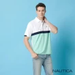 【NAUTICA】男裝 品味非凡棉質短袖POLO衫(白綠色)