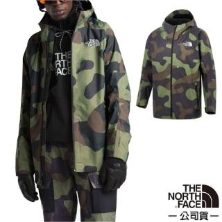 【The North Face】男 Lyell Jacket 防風防潑水可調節連帽外套.風衣.休閒夾克(3LZB-FN6 迷彩 N)
