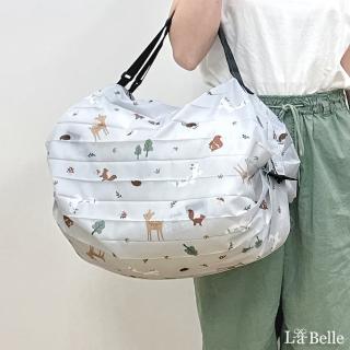 【格蕾寢飾】La Belle 秒收折疊環保購物袋(森林家族)