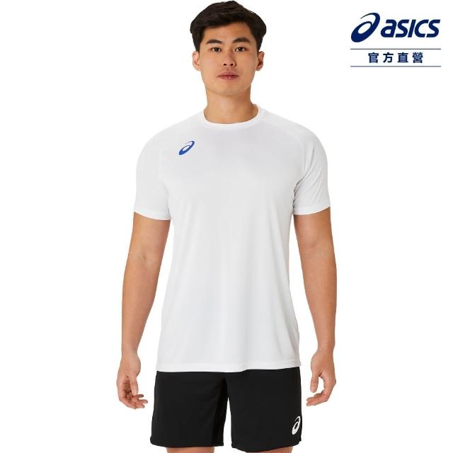 【asics 亞瑟士】短袖上衣 男女中性款 日本版 排球上衣(2053A189-100)