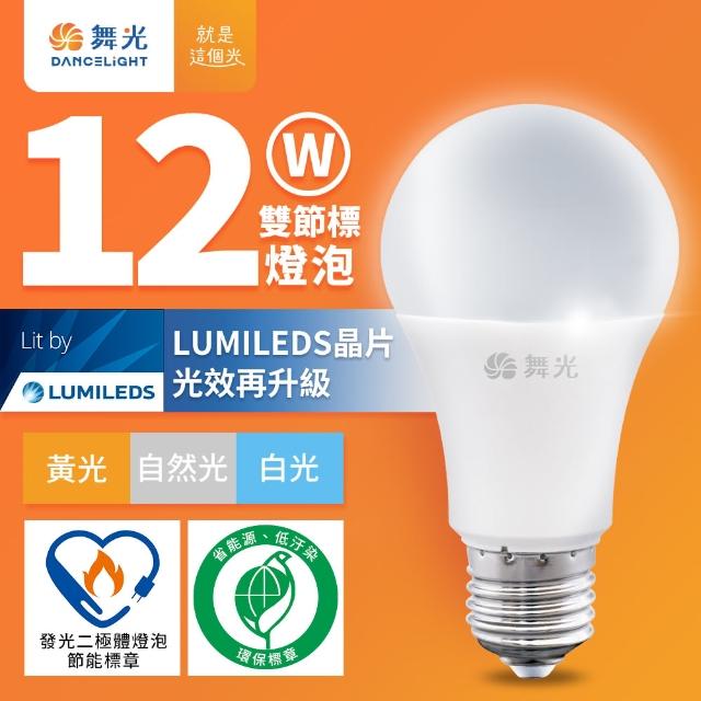 【DanceLight 舞光】12W LED節標燈泡 環標燈泡 E27 全電壓(白光/自然光/黃光)