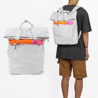 【NIKE 耐吉】後背包 JDI Backpack 灰白 橘 大容量 雙肩背 運動 手提 訓練包(CU1488-094)