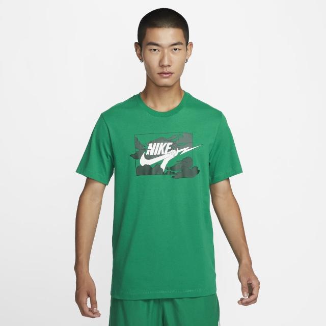 【NIKE 耐吉】上衣 男款 短袖上衣 運動 AS M NSW TEE HBR SSNL CLUB 綠 FZ5420-365