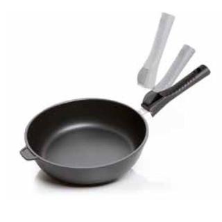 【RISOLI 裡索利】福諾系列不沾單柄深炒鍋28cm
