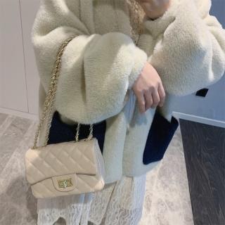 【LEESA】鏈條包\晚宴包\小香風包包\斜揹包\肩揹包\女生側揹包包\菱格鏈條包\黑色鏈條包\小香風