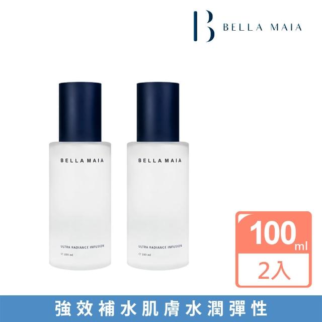 【BellaMaia 蓓拉瑪雅】緊膚保濕水凝露100ml x2入(一瓶2用 保濕精華+化妝水)