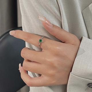 【MoonDy】包包 戒指 戒指女生 925純銀戒指 可調式戒指 方鑽戒指 戒指女生韓版 女友生日禮物 婚禮小