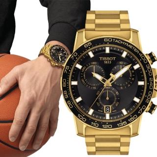 【TISSOT 天梭】Supersport 三眼計時手錶-45.5mm 開學禮 送禮 推薦(T1256173305101)